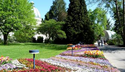 Blütenpracht in Europas größtem Kurpark