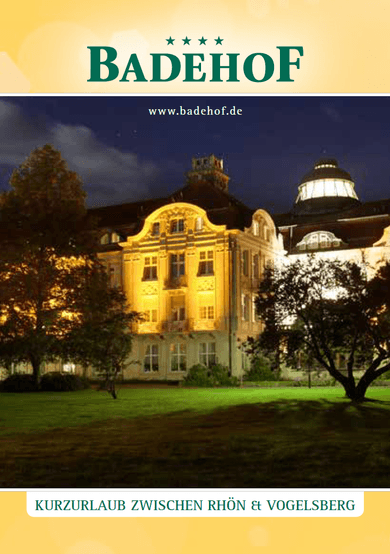 Katalog von Boutique Hotel Badehof im hessischen Rhön Vogelsberg ansehen